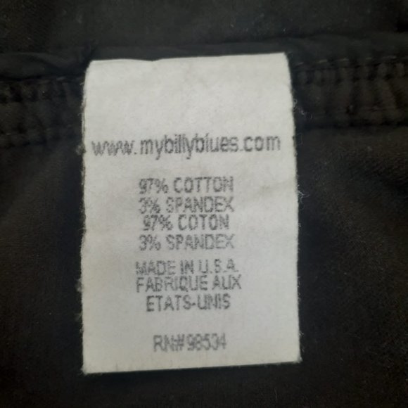 VTG BILLY BLUES Olive Green Cotton Velvet Jacket Size L - Picture 4 of 4